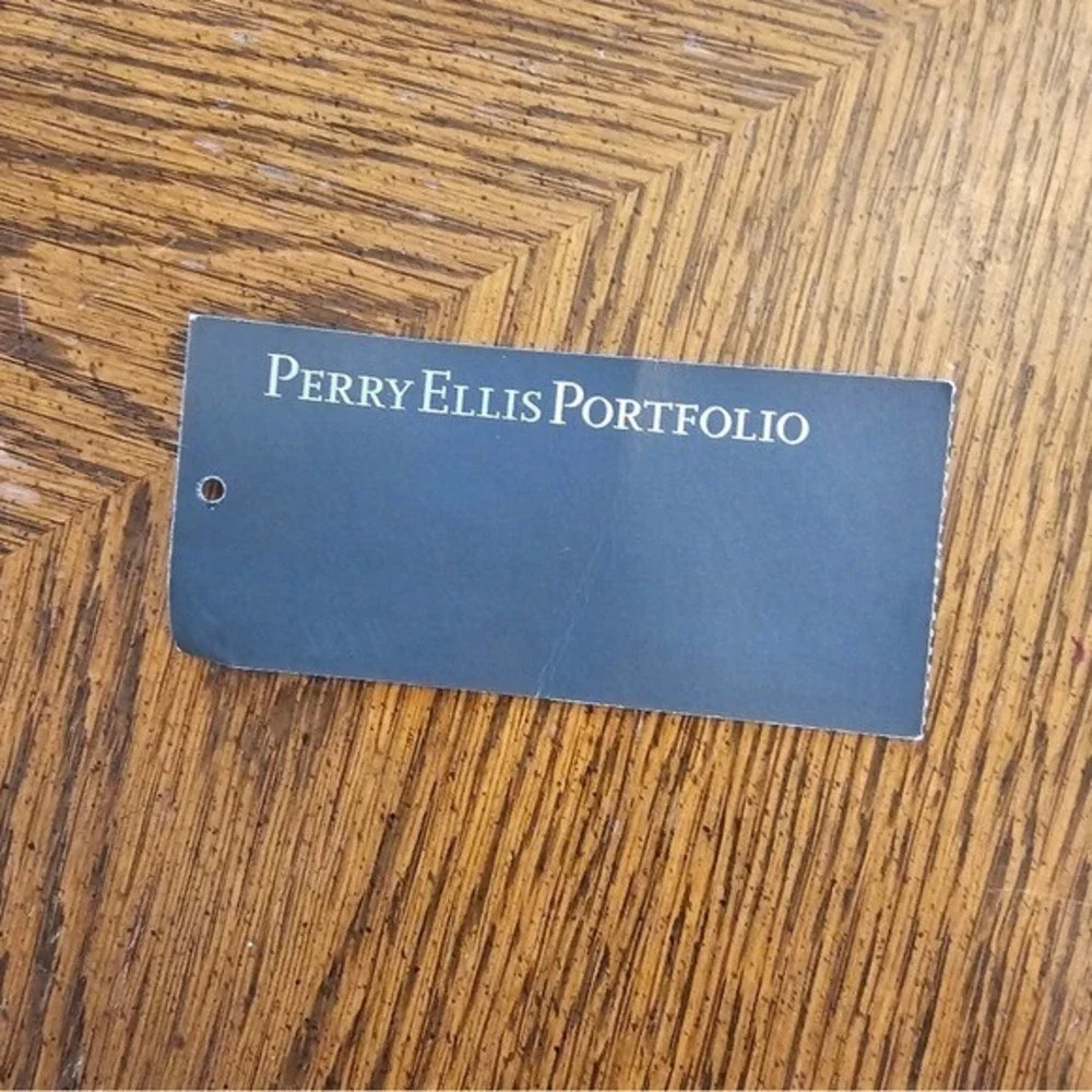 Boy's 24M Perry Ellis Portfolio‎ 4 Piece Red Shirt Black Vest Striped Tie Formal